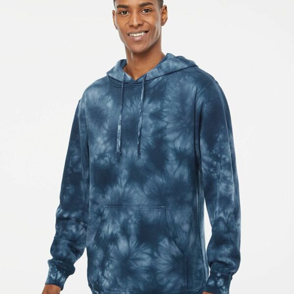 Midweight Tie-Dyed Hooded Sweatshirt Thumbnail
