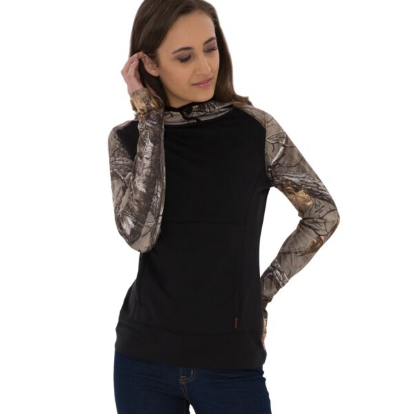 REALTREE  TECH FLEECE TWO TONE HOODED LADIES_ SWEATSHIRT Thumbnail